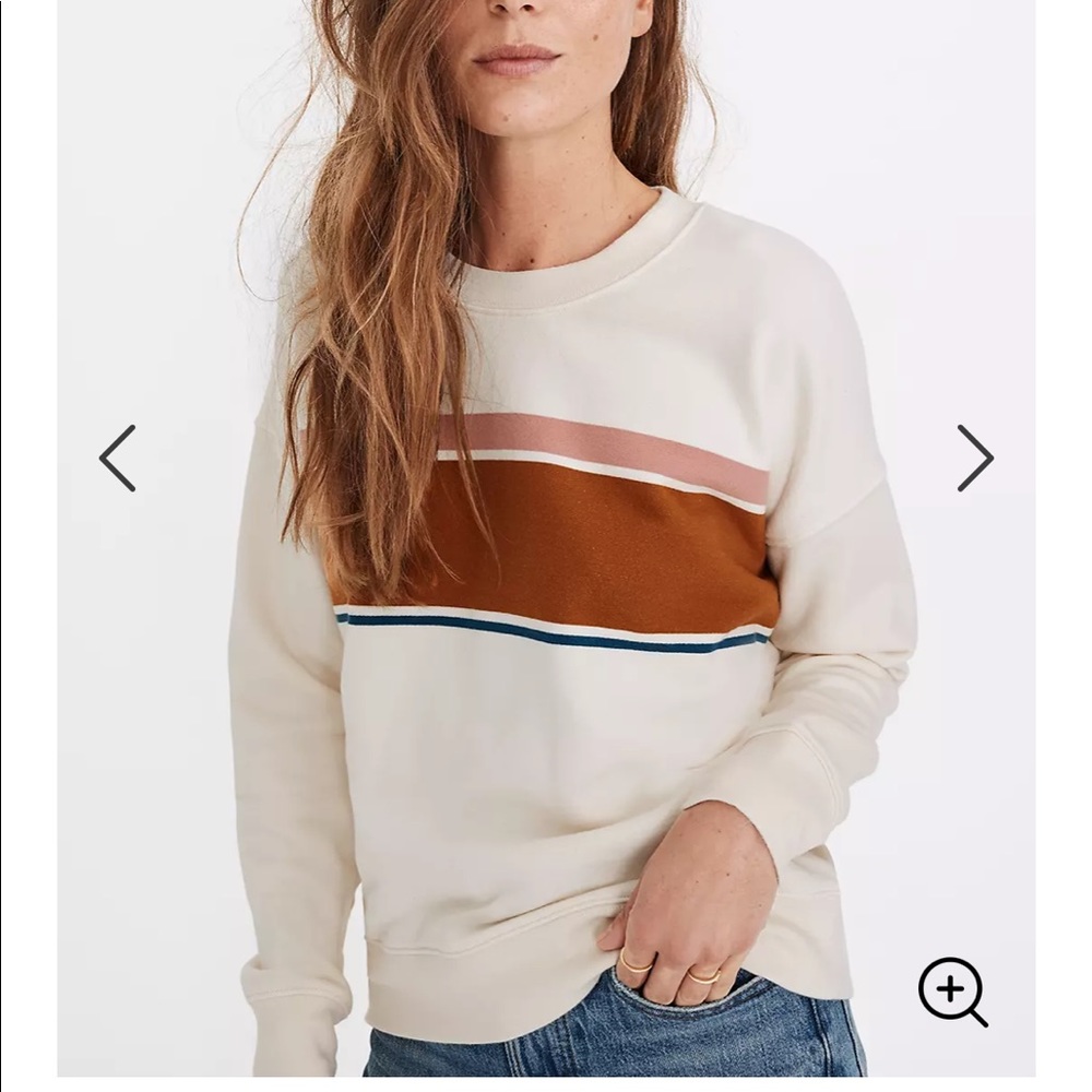 Madewell Striped Sweatshirt